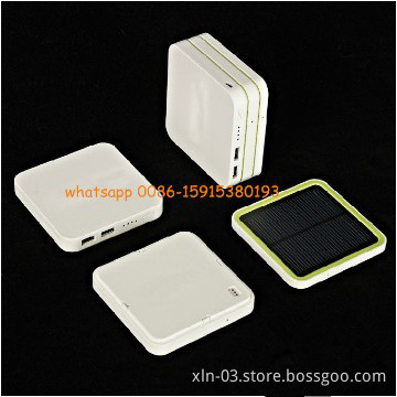 6000mah universal external USB portable hand phone charger solar